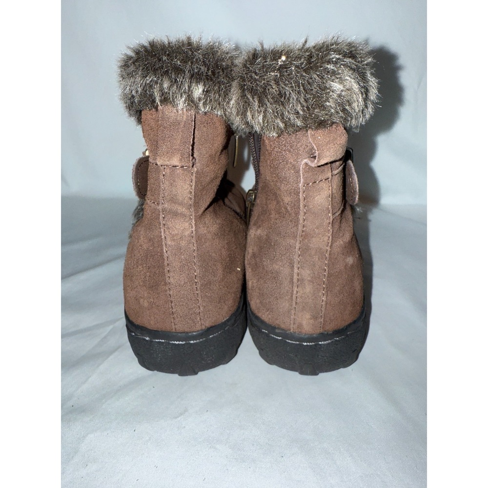 Khombu Lindsey 1077489 Womens Snow Boots 8M Brown Leather All Weather Ankle Boot - Picture 5 of 9